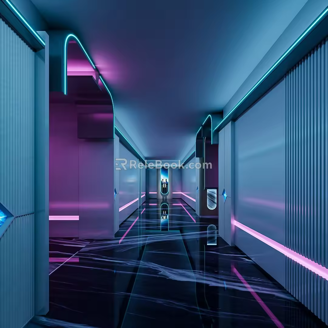 Science and technology sense KTV to go 3d model