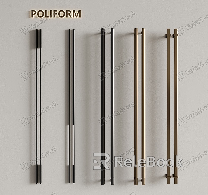 Metal long handle handle model