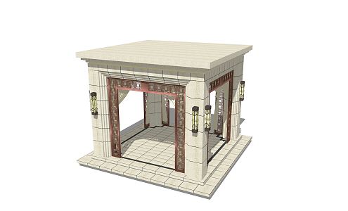 Jane Ou Pavilion 3d model