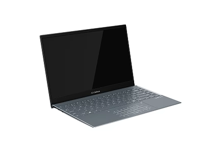 ASUS Modern Slim Laptop Design With Black Display And Gray Body 3d model