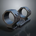 Tactical Weapon Scope Mount Rings With Dual Ring Metal Construction For Rifle Secure Attachment