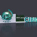 Modern CIBIDS Logo With Globe Design And Global Business Elements 3d model