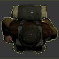 Game Movie Character Wearing Brown Jacket Khaki Pants With Military Helmet And Tactical Vest