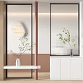 Modern partition porch partition 3d model