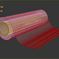 Clear Transparent Plastic Film Roll With Unfolded Sheet And Glossy Reflective Surface