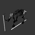 Prehistoric Game Film Character Elephant Skeleton Model With 3 Meters Height