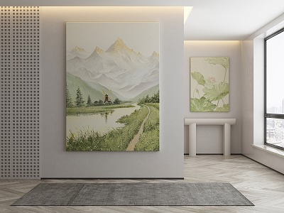 Quiet Decorative Paintings 3d model