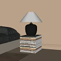 Modern table lamp 3d model