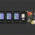 Modern Digital Vending Machines For WACO CHICKEN With Southern Kitchen Menu Screens