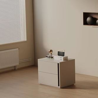 Modern Bedside Cabinet 3d model