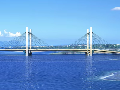 The Modern Bridge 3d model