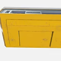 Yellow Audio Speaker with Digital Display and Grille Design for Quality Music Playback