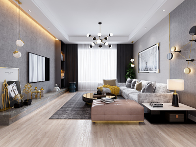 modern living room model