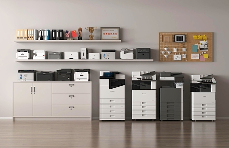 Modern Printers 3d model