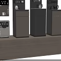 Modern Household Appliances With Various Standing Designs And Black Gray Modern Finishes