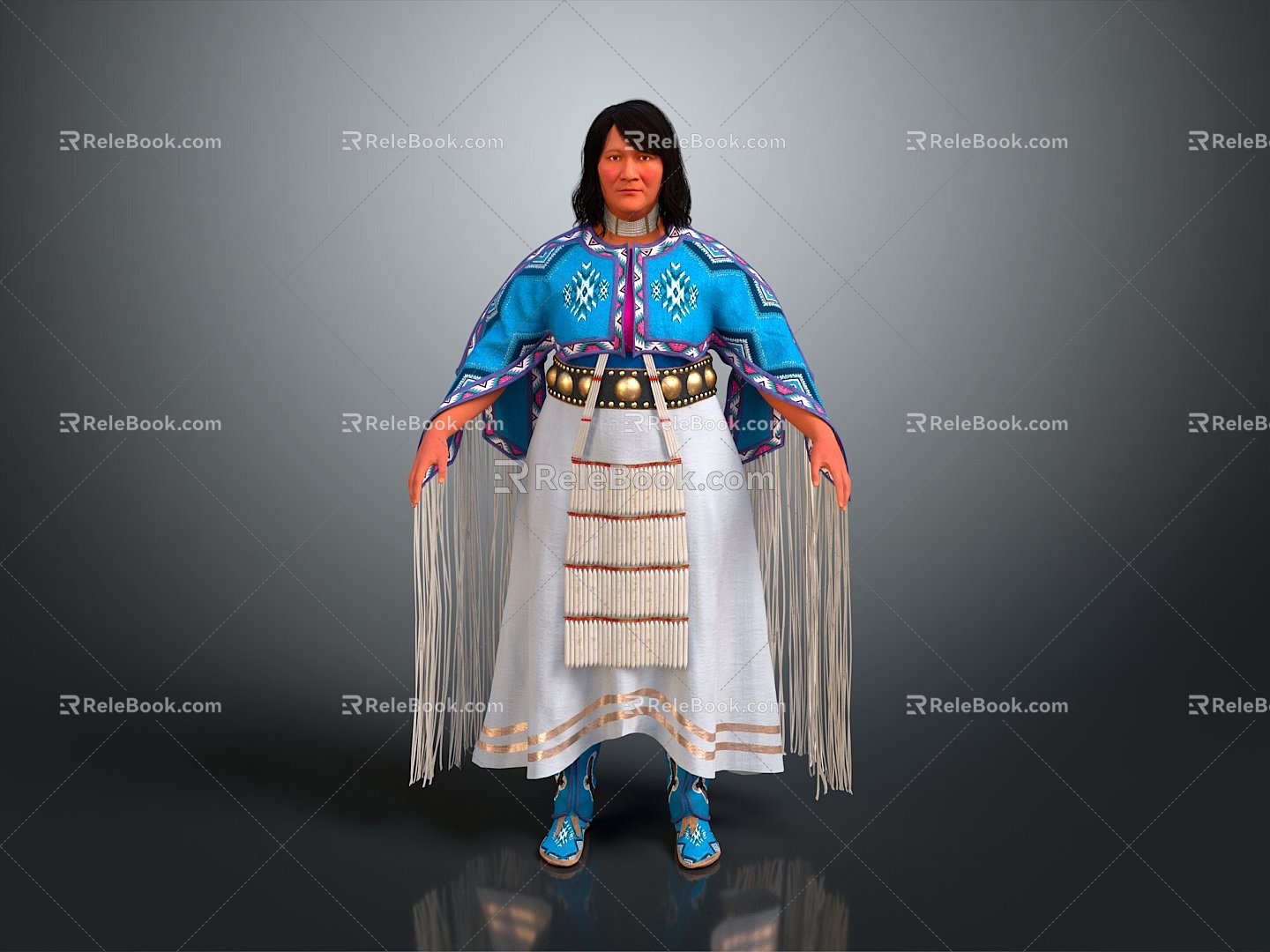 performance clothing dance clothing costume special costume traditional costume dance costume ethnic costume 3d model