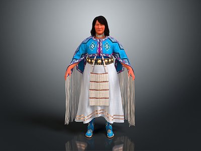 performance clothing dance clothing costume special costume traditional costume dance costume ethnic costume 3d model