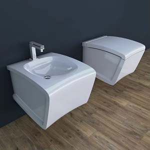 Modern toilet 3d model