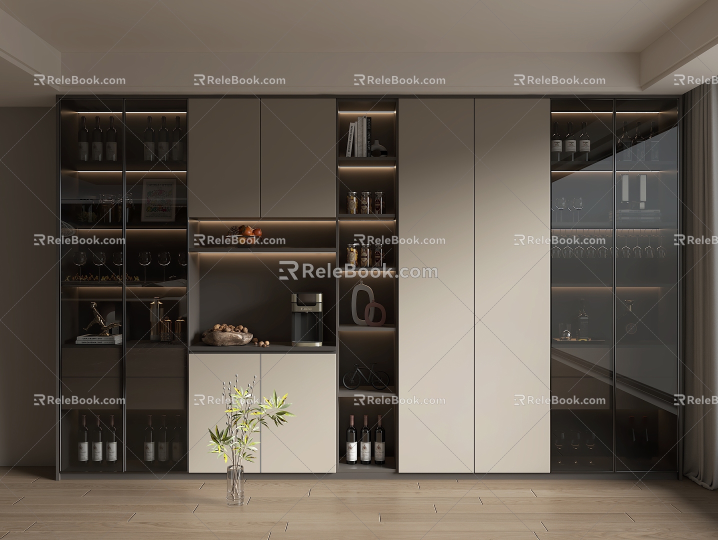 Home Wine Cabinet model