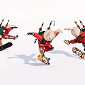 Cartoon Rabbit Warrior 3d model