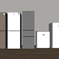 Modern Refrigerator Double Door Refrigerator Three Door Refrigerator Single Door Refrigerator Mini Refrigerator Mini Refrigerator 3d model