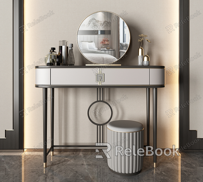 Light Luxury Dressing Table model