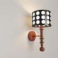 French retro antique wall lamp 3d model