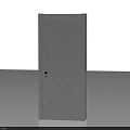 Modern Front Door With Diamond Pattern Design And Secure Lock Feature