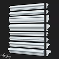 Architectural Decorative Moldings with Various Profiles and White Finish for Home Decoration