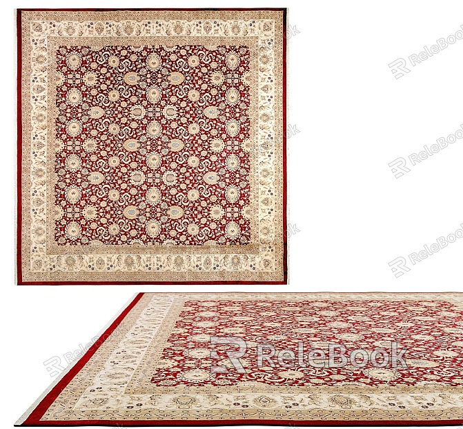 Nordic Ethnic Style Large Area Crystal Velvet Persian Carpet Turkish Bedside Living Room Tea American Style Retro European Style Ethnic Style Living Room Country Simple model