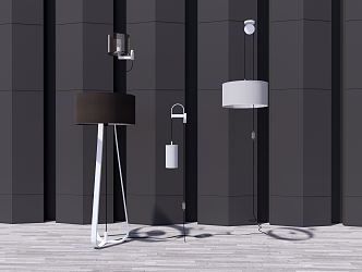 Modern lamp combination wall lamp 3d model