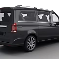 Black Mercedes-Benz Luxury MPV With Sleek Exterior And Spacious Interior Design