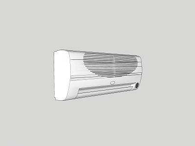 Sleek Wall Mounted Air Conditioner Fan For Modern Home Cooling And Ventilation 3d model
