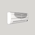 Sleek Wall Mounted Air Conditioner Fan For Modern Home Cooling And Ventilation