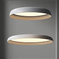 Modern Round White LED Flush Mount Ceiling Lights For Contemporary Home Decor 3d model