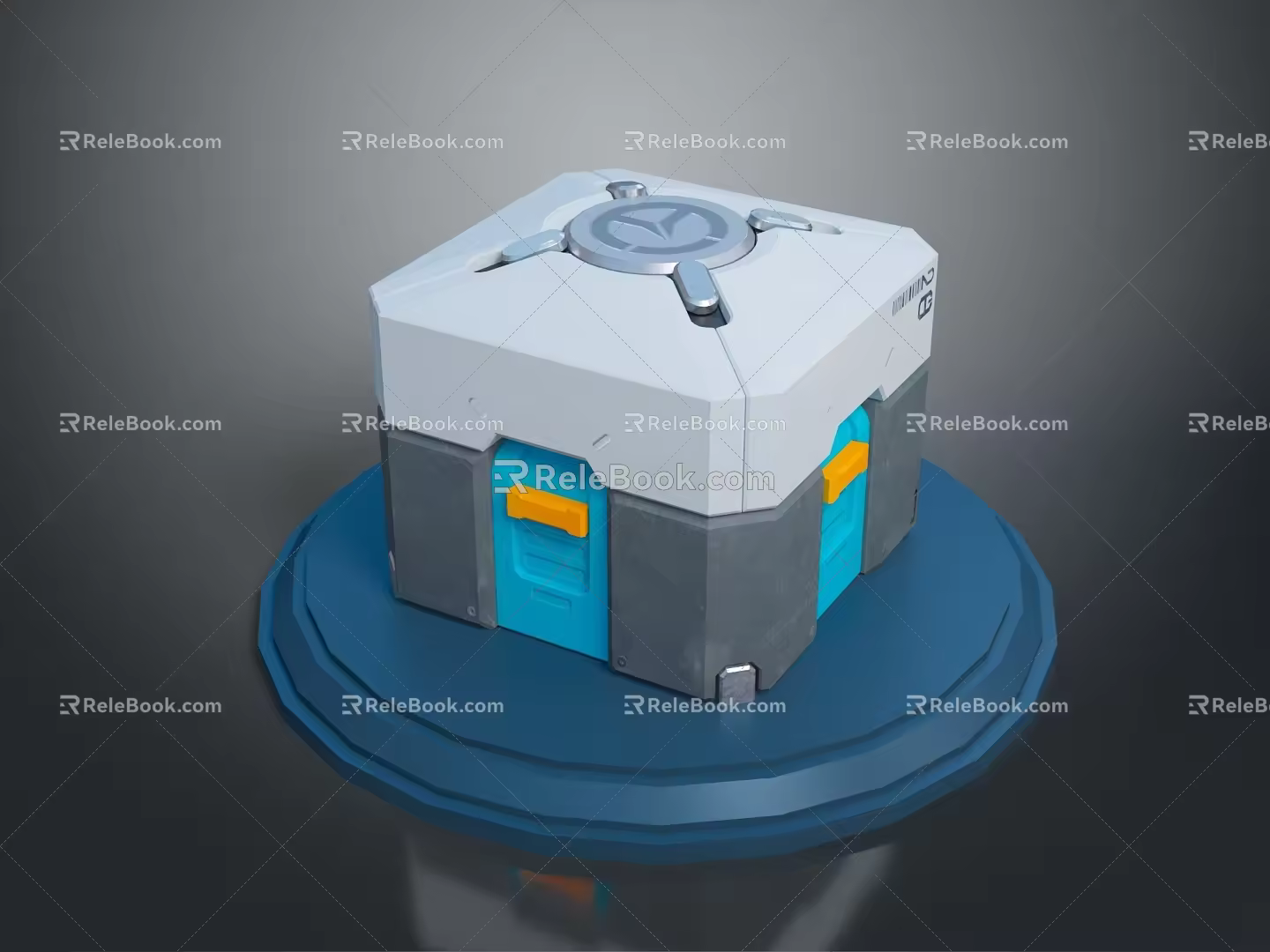 Science Fiction Box Box Science Fiction Box Future Box Small Box Container Realistic 3d model