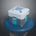 Science Fiction Box Box Science Fiction Box Future Box Small Box Container Realistic 3d model