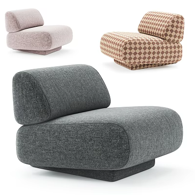 Modern Single Sofa Design With Comfortable Upholstery And Stylish Colors For Home Decor 3d model