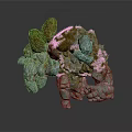 Moss Covered Rocky Stone Mythical Creature Game Movie Character With Natural Element Features