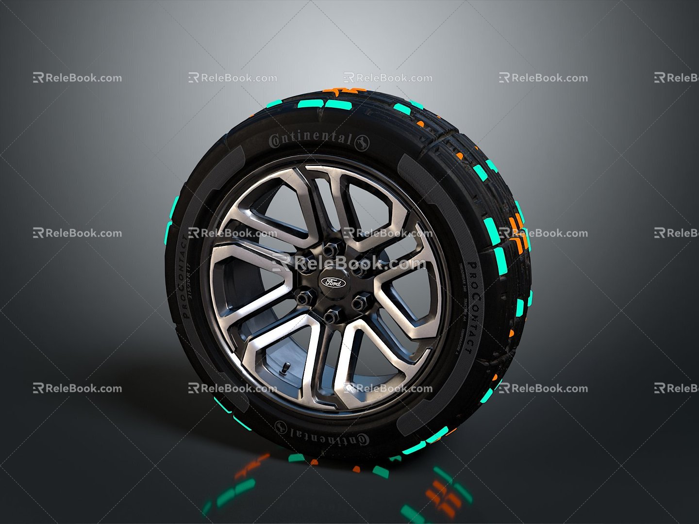 Ford Tire Tire Wheel Wheel Hub Volkswagen Wheel Volkswagen Tire New Tire Car Tire 3d model