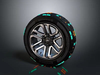 Ford Tire Tire Wheel Wheel Hub Volkswagen Wheel Volkswagen Tire New Tire Car Tire 3d model