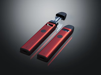 Modern Sleek Red Electronic Devices With Black Accents And Portable Design 3d model