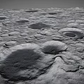 Stunning Lunar Landscape Featuring Scattered Craters And Gray Rocky Terrain