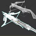 crossbow long range weapon cold weapon 3d model