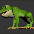 Frog Frog Frog Class Poison Frog Game Frog Reptile Cold Blooded Animal Reptile Class 3d model