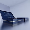 Wang Guan Cigar Gift Box Open Blue Interior With Five Premium Cigars