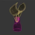 Modern bracket clip Mike rack nozzle clip 3d model