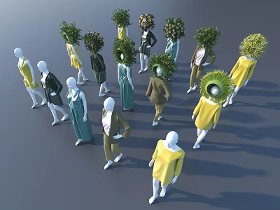 Modern Model Clothing Model 3d model