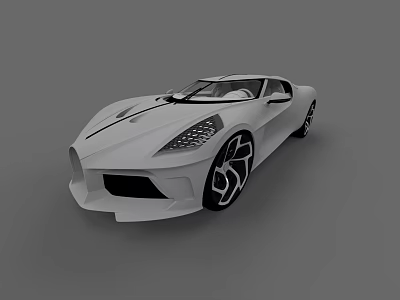 Luxury Sport Bugatti Black Car Car Sports Car Luxury 3d model