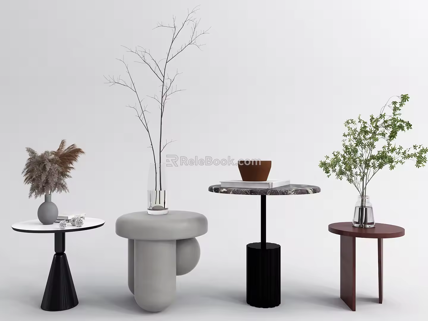 Modern round several sides several round several combinations 3d model